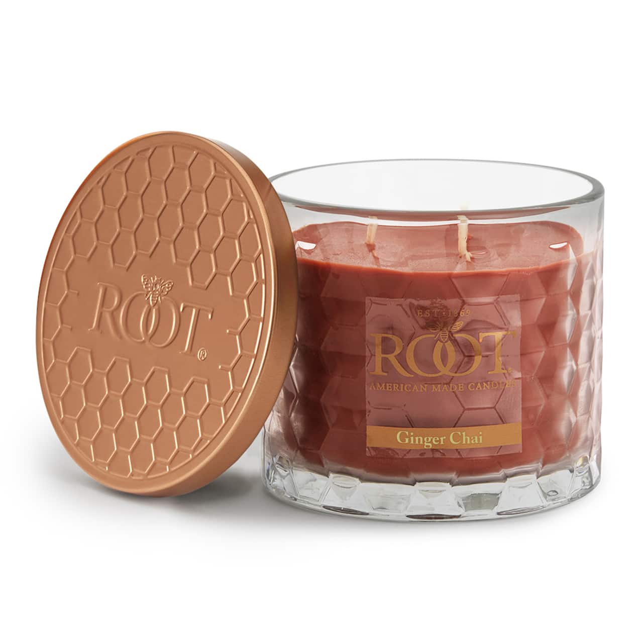 Root Candles Signature 3-Wick Honeycomb Beeswax Blend Jar Candle